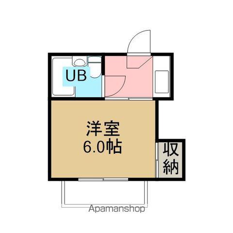 ハイツ恵利佳(1K/2階)の間取り写真