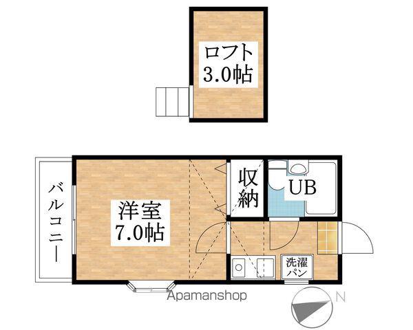 タウンプレースK(1K/2階)の間取り写真