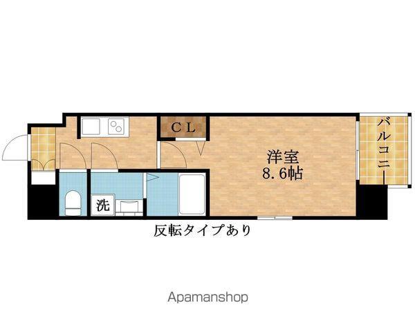 スプランディッド京橋イースト(1K/4階)の間取り写真