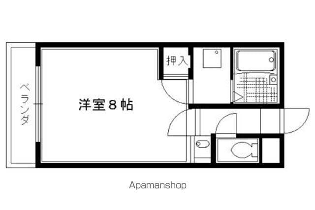 紫野東舟岡町アパート(1K/1階)の間取り写真