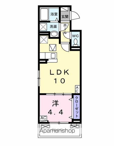 MARCHE・マルシェⅡ(1LDK/2階)の間取り写真