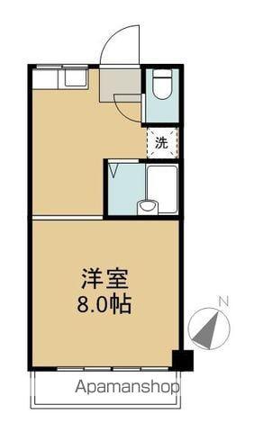 サンピュア(ワンルーム/3階)の間取り写真