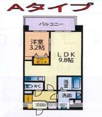 メゾン・ド・ボヌール(1LDK/5階)の間取り写真