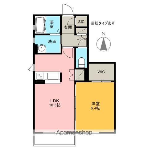 ジュエルハウス(1LDK/1階)の間取り写真