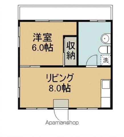 中村アパート(1LDK/2階)の間取り写真