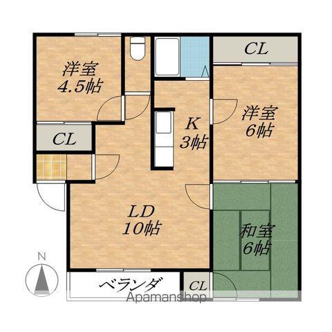 田中マンション(3LDK/2階)の間取り写真