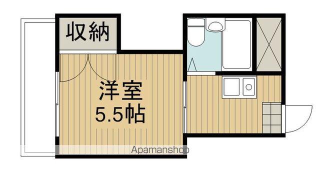 サンタハウス(1K/3階)の間取り写真