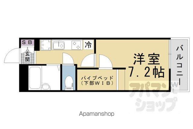 レオパレス今屋敷(1K/2階)の間取り写真