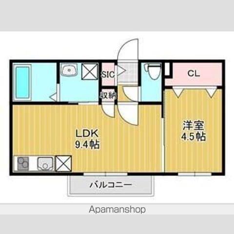 ザ・レジデンス南平岸(1LDK/2階)の間取り写真