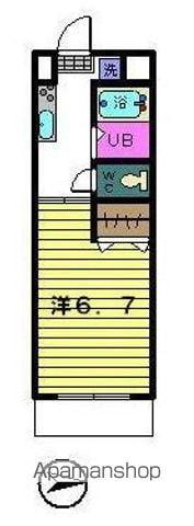 ヒルサイドハウス(1K/2階)の間取り写真