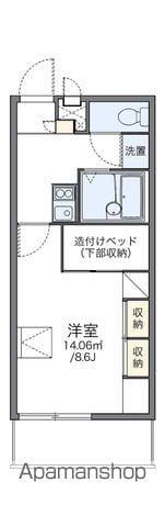 レオパレスBLOOM(1K/2階)の間取り写真