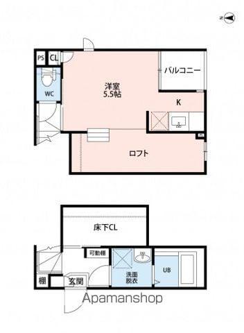 CB久留米ニクス(1K/2階)の間取り写真