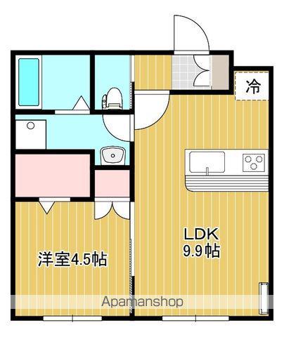 レグルスさくら町(1LDK/2階)の間取り写真