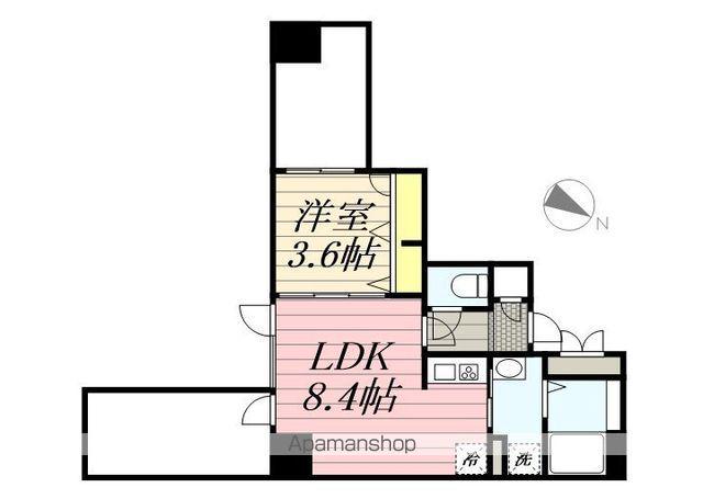 フラッツGENKAI 7(1LDK/5階)の間取り写真