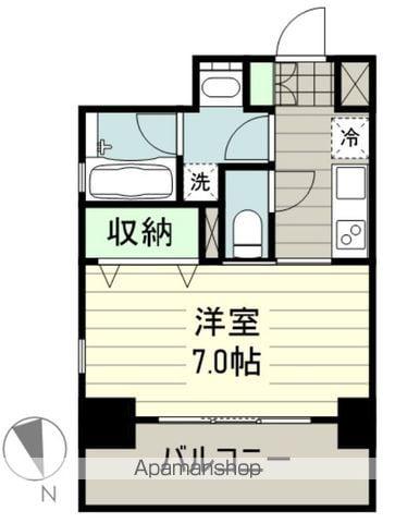 BRANDZ PLUS(1K/4階)の間取り写真