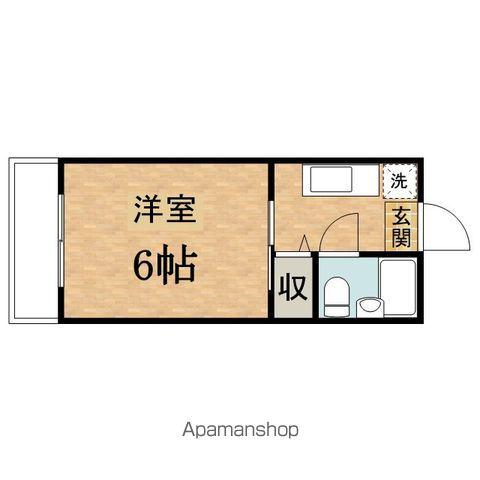 めぞん一刻(1K/4階)の間取り写真