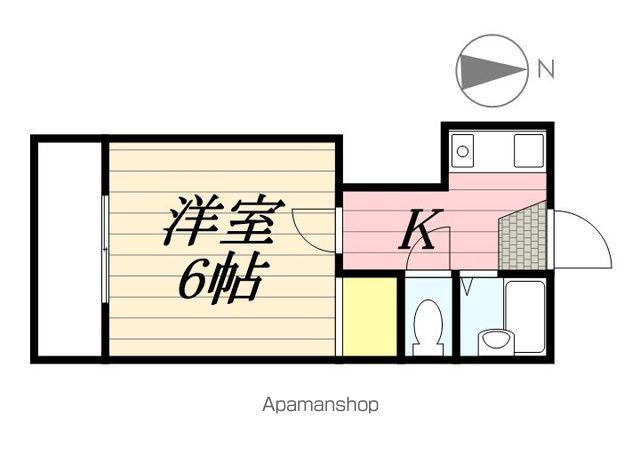 パレス萩丘(1K/2階)の間取り写真