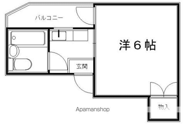 八千代ビル(1K/2階)の間取り写真