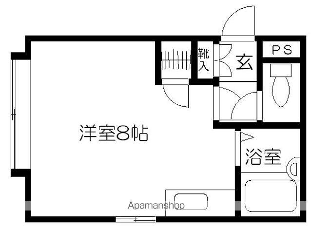 トリタート藤(ワンルーム/3階)の間取り写真