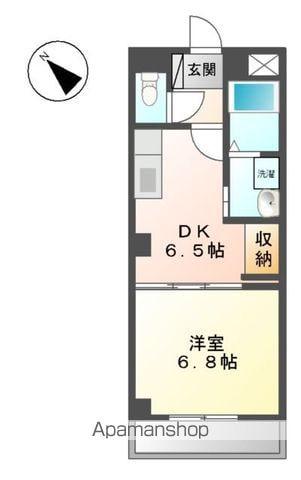 リバパレスおおたかの森(1DK/2階)の間取り写真