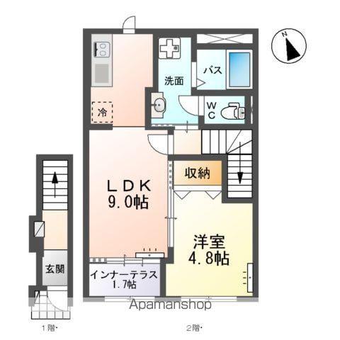 PLANETE・YSK(1LDK/2階)の間取り写真