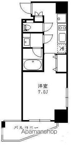 ラティエラ中野(1K/3階)の間取り写真