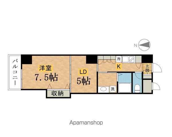 三崎町プロジェクト(1LDK/8階)の間取り写真