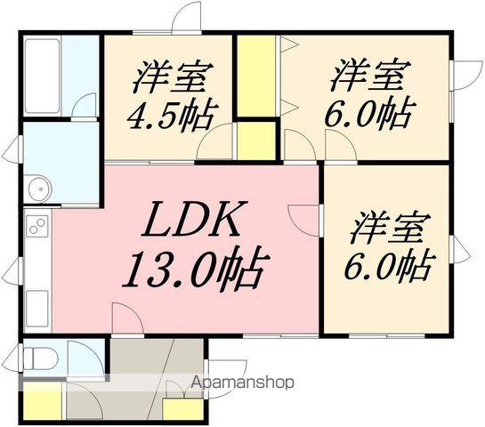 小黒ハイツ(3LDK/1階)の間取り写真
