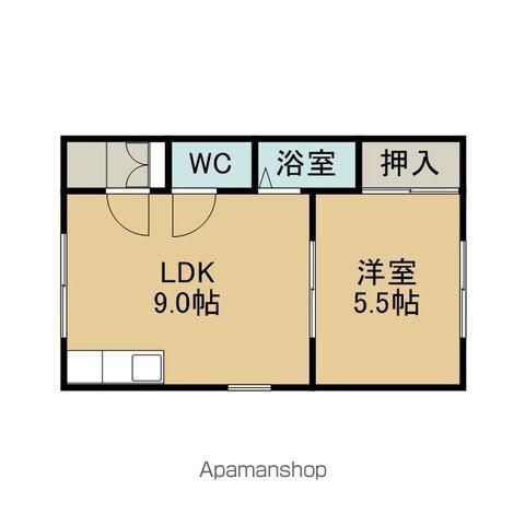 アルカディア(1LDK/1階)の間取り写真