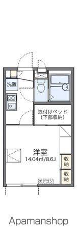 レオパレスタカギⅢ(1K/2階)の間取り写真