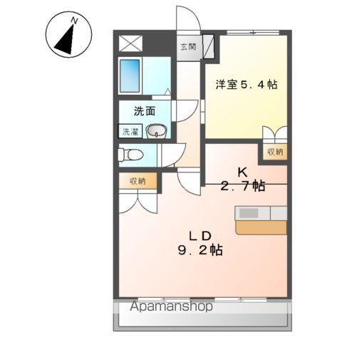 グランチェスタⅡ(1LDK/1階)の間取り写真