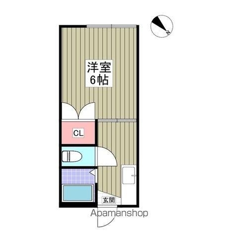 チトセハイム(1K/2階)の間取り写真