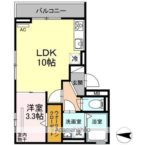 スリールEK(1LDK/2階)の間取り写真