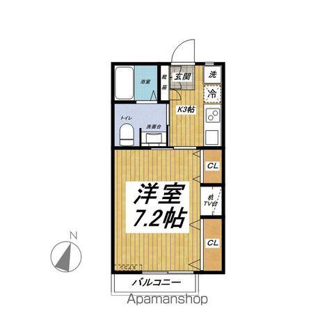 プルミエレタージュ(1K/2階)の間取り写真