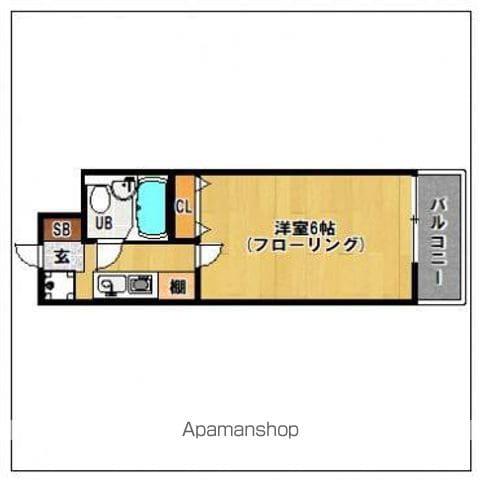 グレイス九産大前(1K/1階)の間取り写真