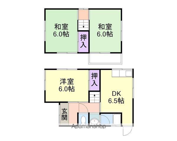 和歌山線 岩出駅 徒歩25分 2階建 築49年(3DK)の間取り写真