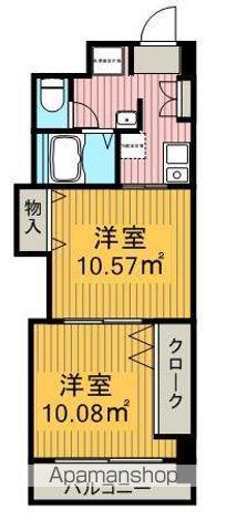 プレステージ名古屋(2K/6階)の間取り写真