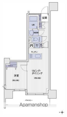 エスティメゾン大島(1LDK/3階)の間取り写真