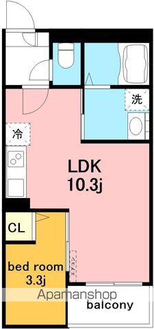 JACK ONOⅠ(1LDK/2階)の間取り写真