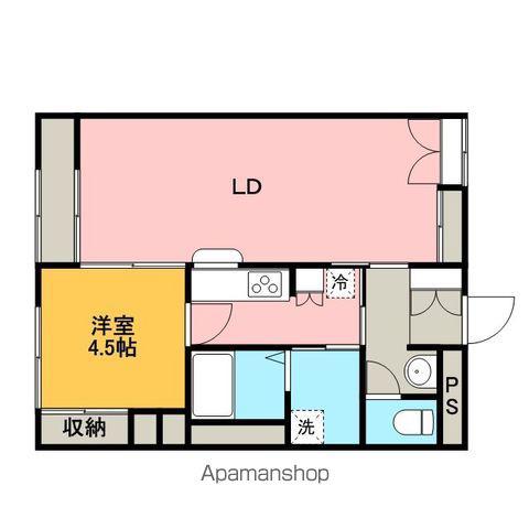 レオパレスマロンハイツⅢ(1LDK/1階)の間取り写真