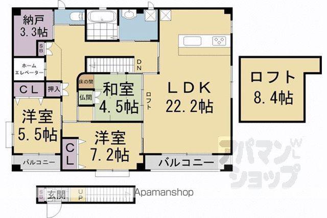 プラティーヌ(3SLDK/3階)の間取り写真