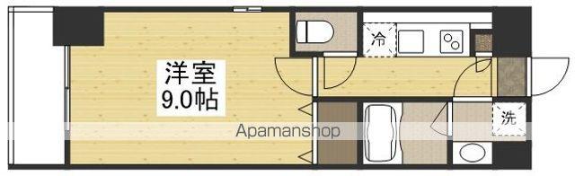 リビンコートSTUDIO岩田町(1K/7階)の間取り写真