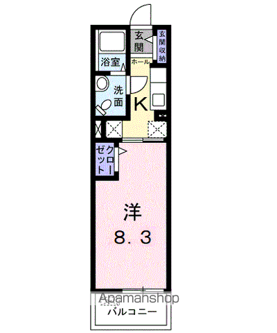 マーベラスプレイス(1K/3階)の間取り写真