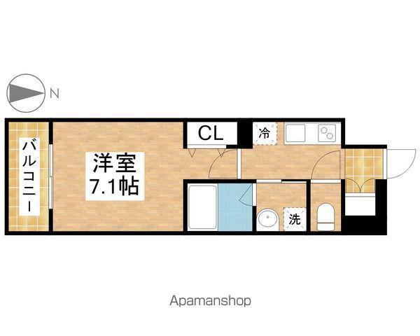 カンピオーネ御器所通(1K/11階)の間取り写真