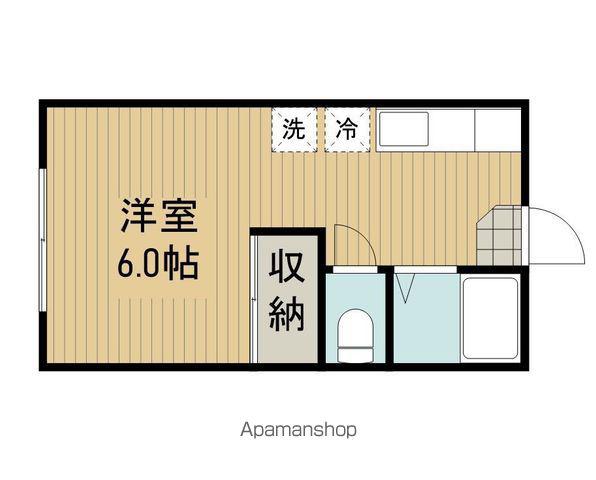 ハウスたちばな(ワンルーム/1階)の間取り写真