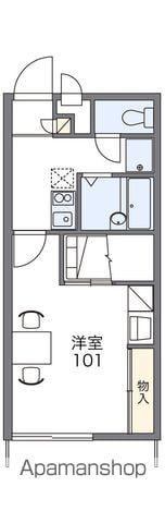 レオパレスグランドカメリアⅡ(1K/1階)の間取り写真