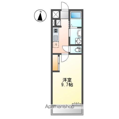 ヴェルジュ ウマ(1K/1階)の間取り写真