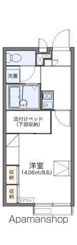レオパレス宮崎(1K/2階)の間取り写真