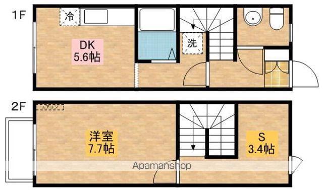 リースランド野高谷 C(1SDK)の間取り写真