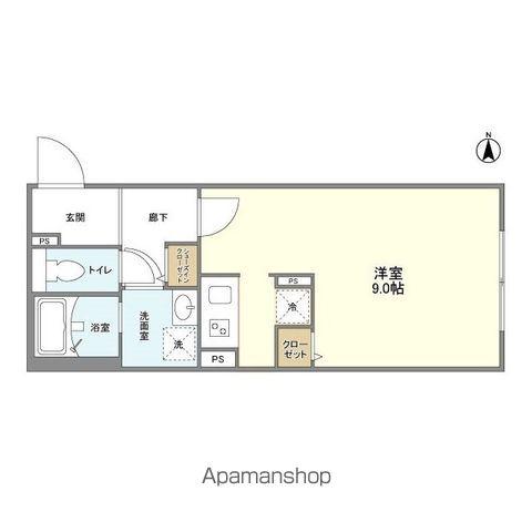 GVIVRE東別院(ワンルーム/1階)の間取り写真